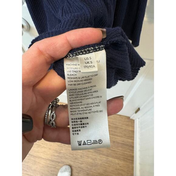 Free People we the free winter Sun tunic dress Blue Small - Picture 8 of 10